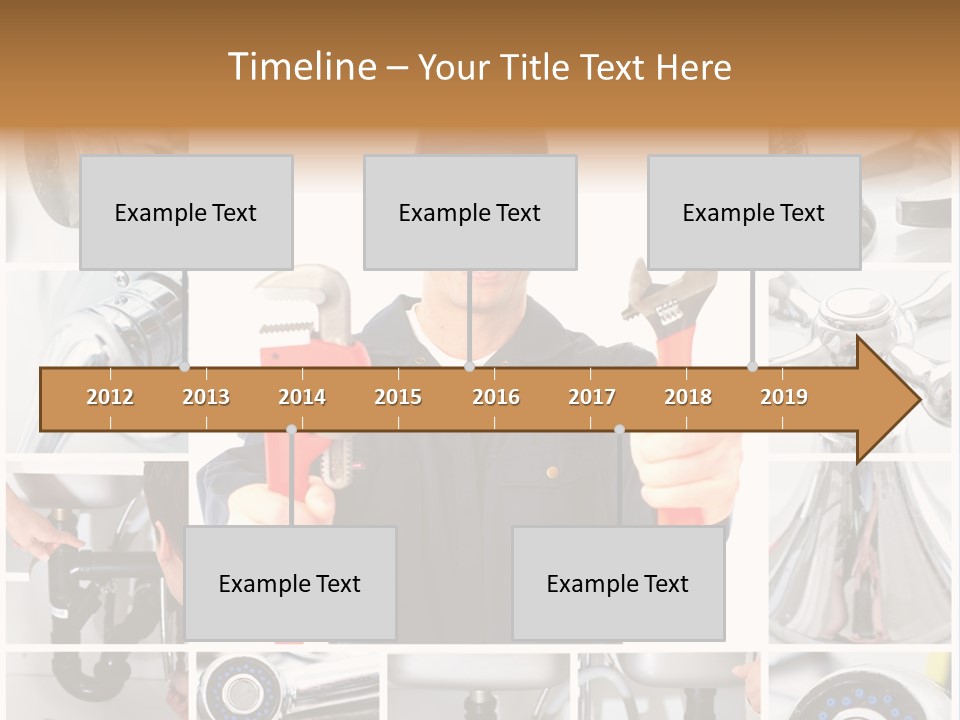 Adjustable Work Plumbing PowerPoint Template