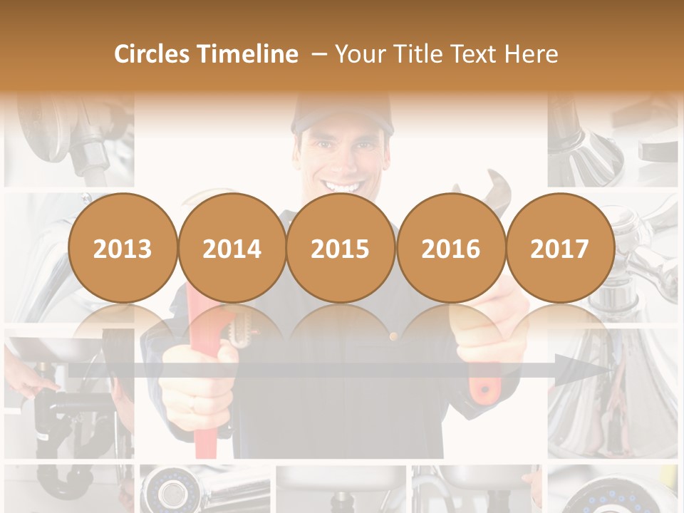 Adjustable Work Plumbing PowerPoint Template