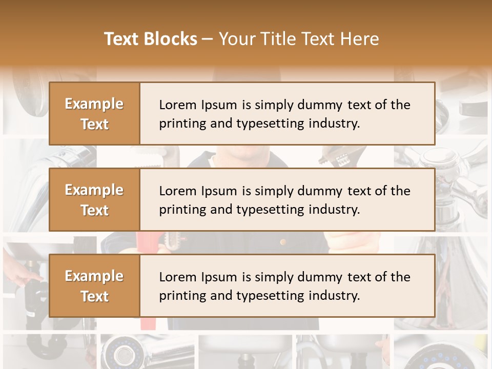 Adjustable Work Plumbing PowerPoint Template