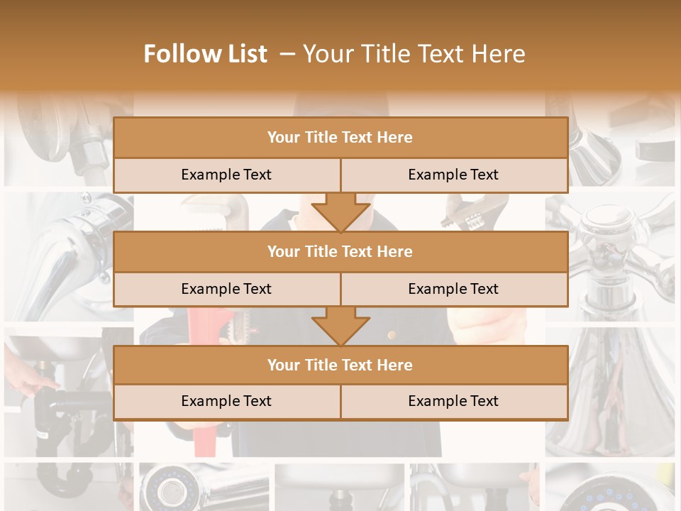 Adjustable Work Plumbing PowerPoint Template
