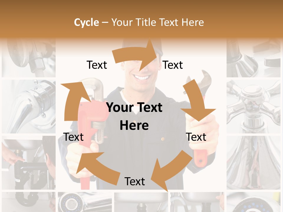 Adjustable Work Plumbing PowerPoint Template