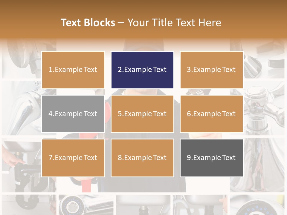 Adjustable Work Plumbing PowerPoint Template