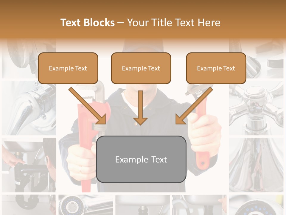 Adjustable Work Plumbing PowerPoint Template