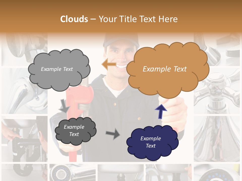 Adjustable Work Plumbing PowerPoint Template