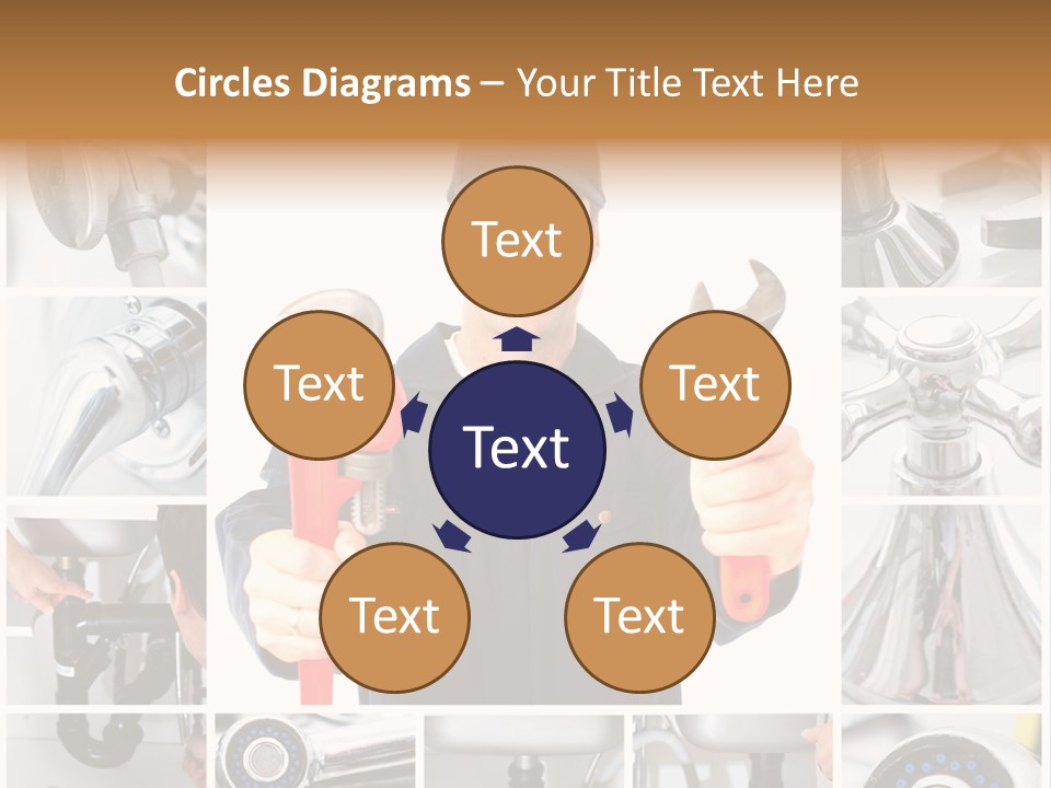 Adjustable Work Plumbing PowerPoint Template