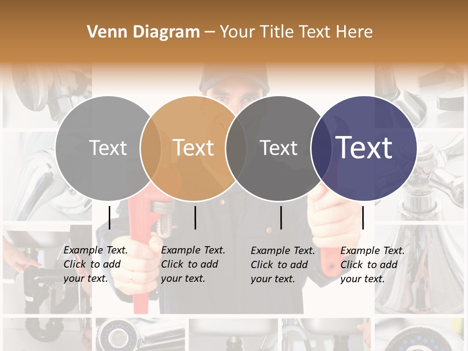 Adjustable Work Plumbing PowerPoint Template
