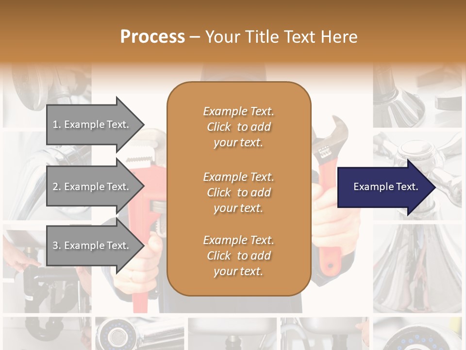 Adjustable Work Plumbing PowerPoint Template