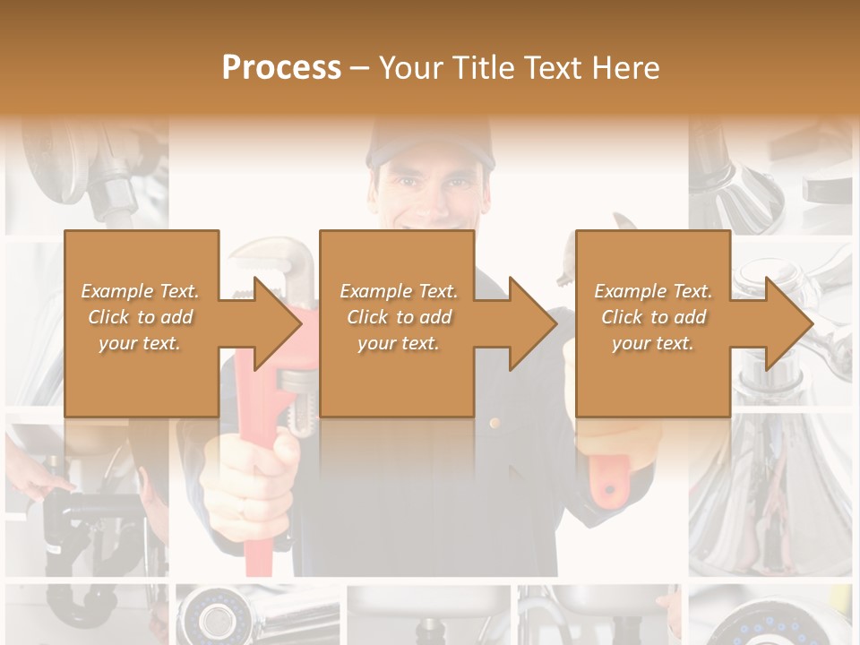 Adjustable Work Plumbing PowerPoint Template
