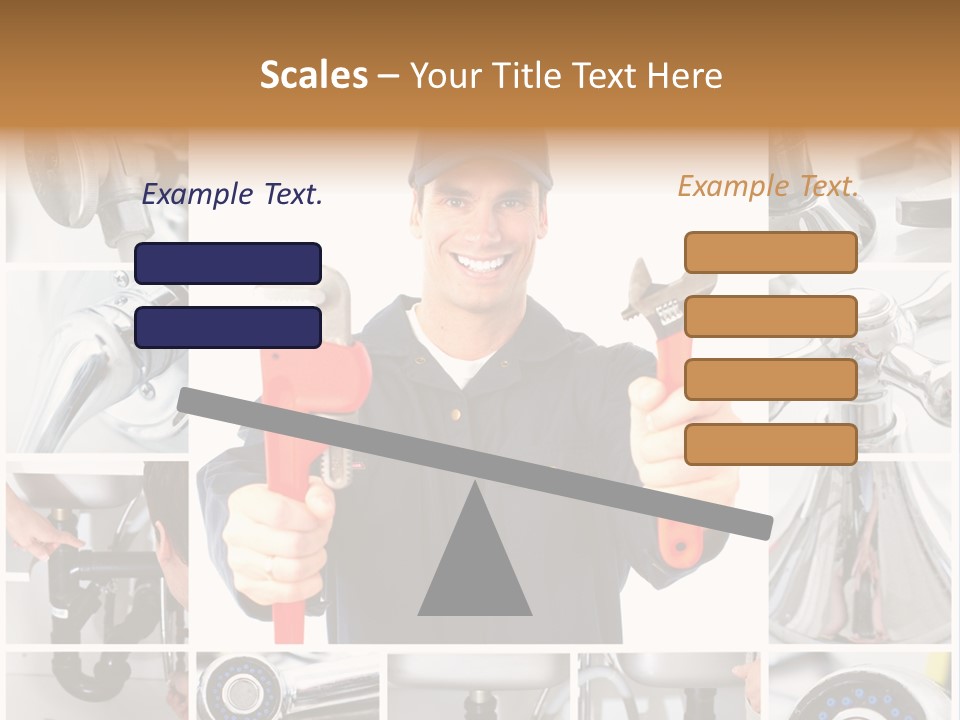 Adjustable Work Plumbing PowerPoint Template