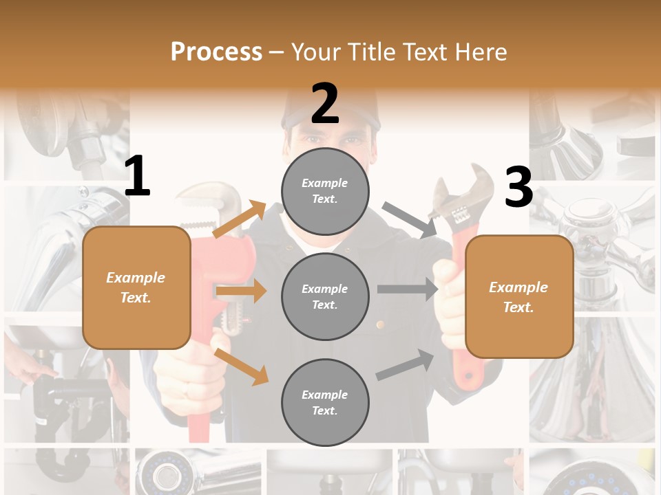Adjustable Work Plumbing PowerPoint Template