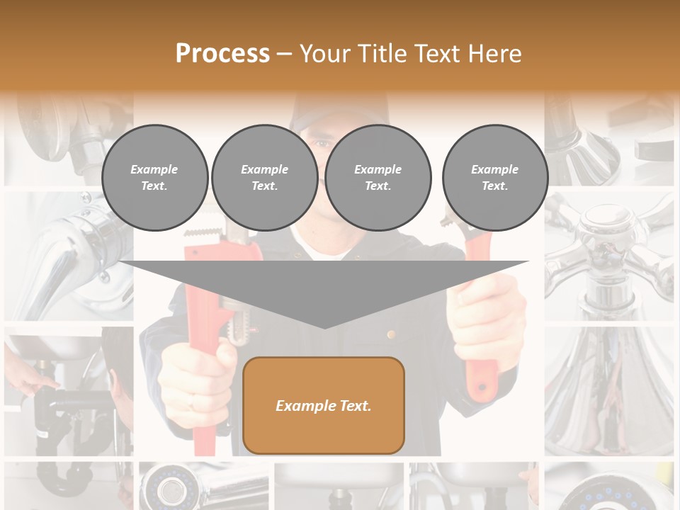 Adjustable Work Plumbing PowerPoint Template