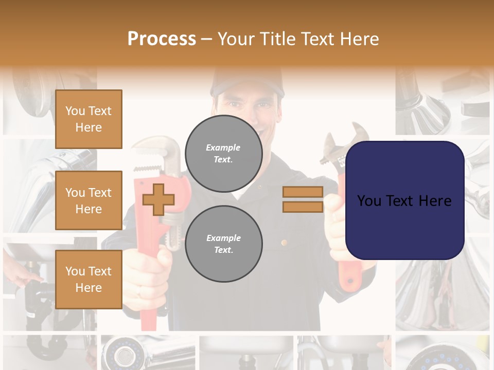 Adjustable Work Plumbing PowerPoint Template