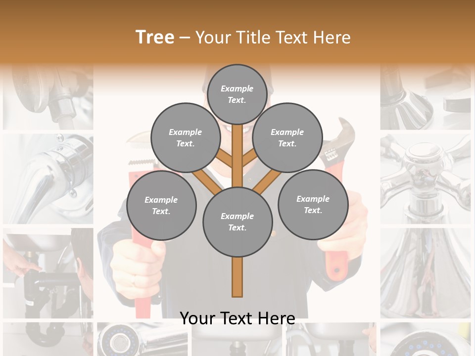 Adjustable Work Plumbing PowerPoint Template