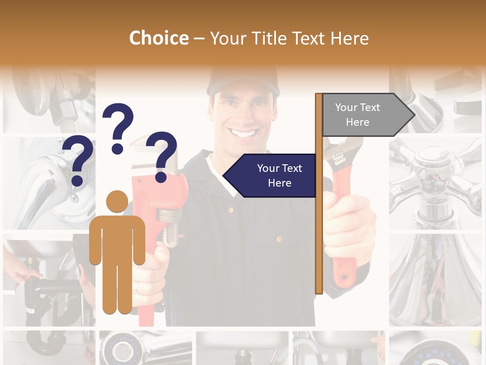 Adjustable Work Plumbing PowerPoint Template