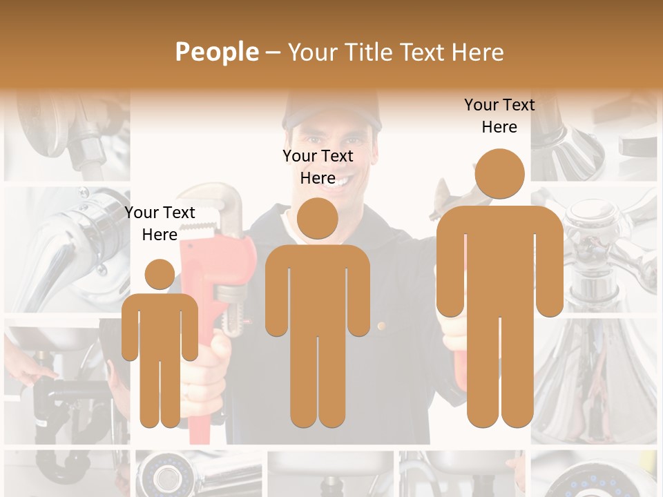 Adjustable Work Plumbing PowerPoint Template