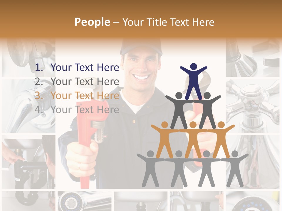 Adjustable Work Plumbing PowerPoint Template