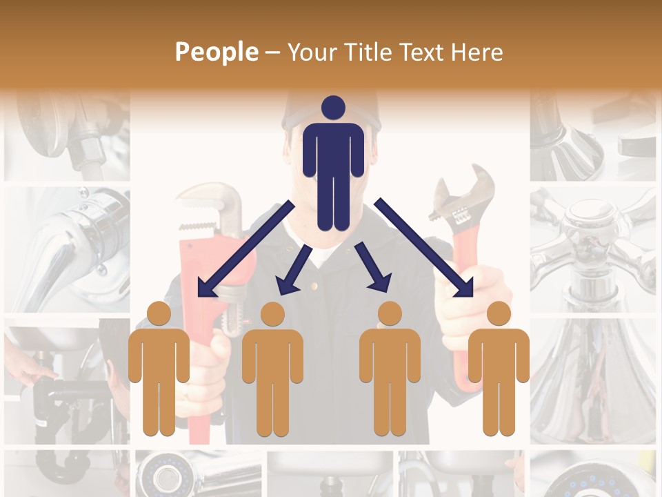 Adjustable Work Plumbing PowerPoint Template