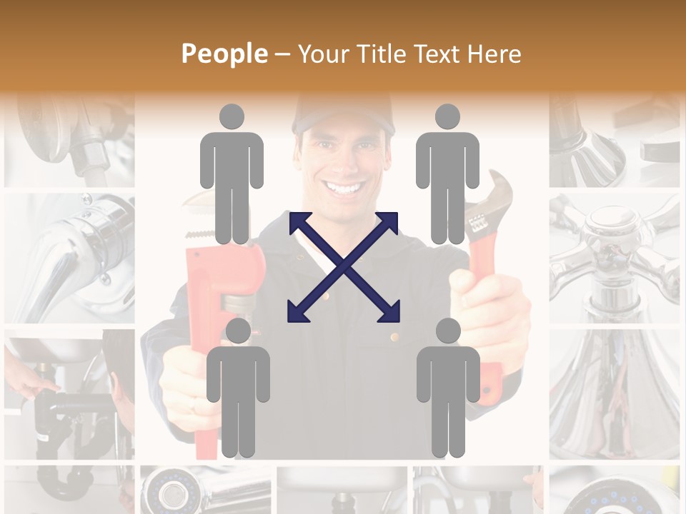 Adjustable Work Plumbing PowerPoint Template