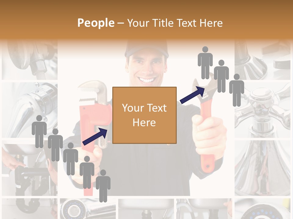 Adjustable Work Plumbing PowerPoint Template