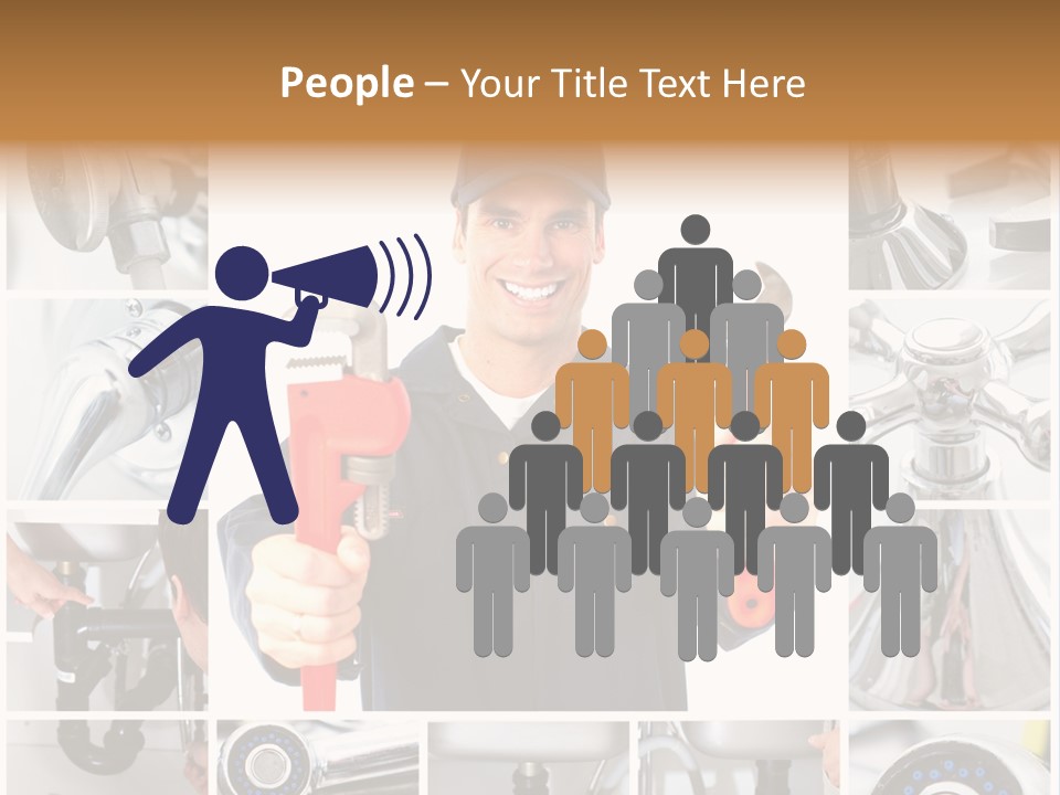 Adjustable Work Plumbing PowerPoint Template