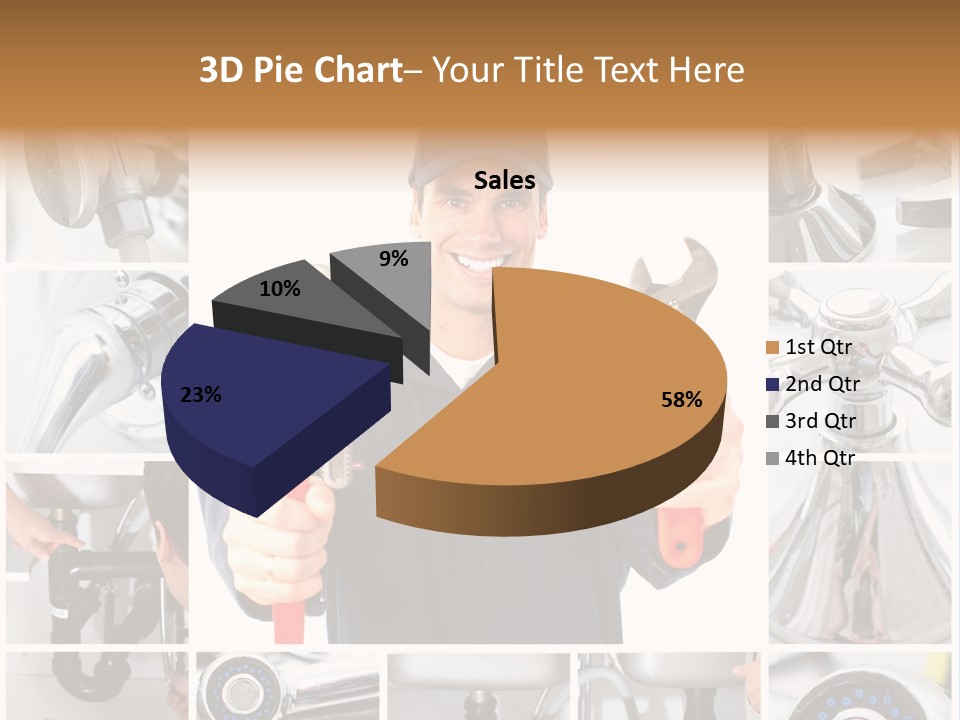 Adjustable Work Plumbing PowerPoint Template