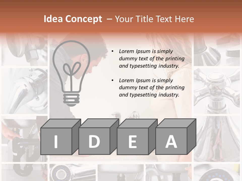 Contractor Drip Janitor PowerPoint Template