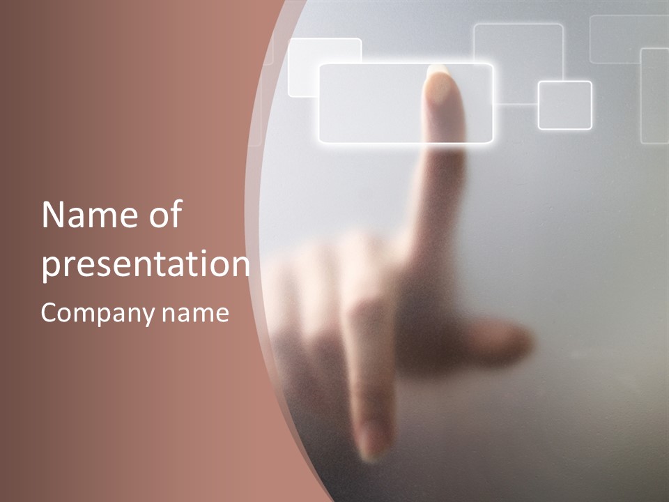 One Fingerprint Selective PowerPoint Template