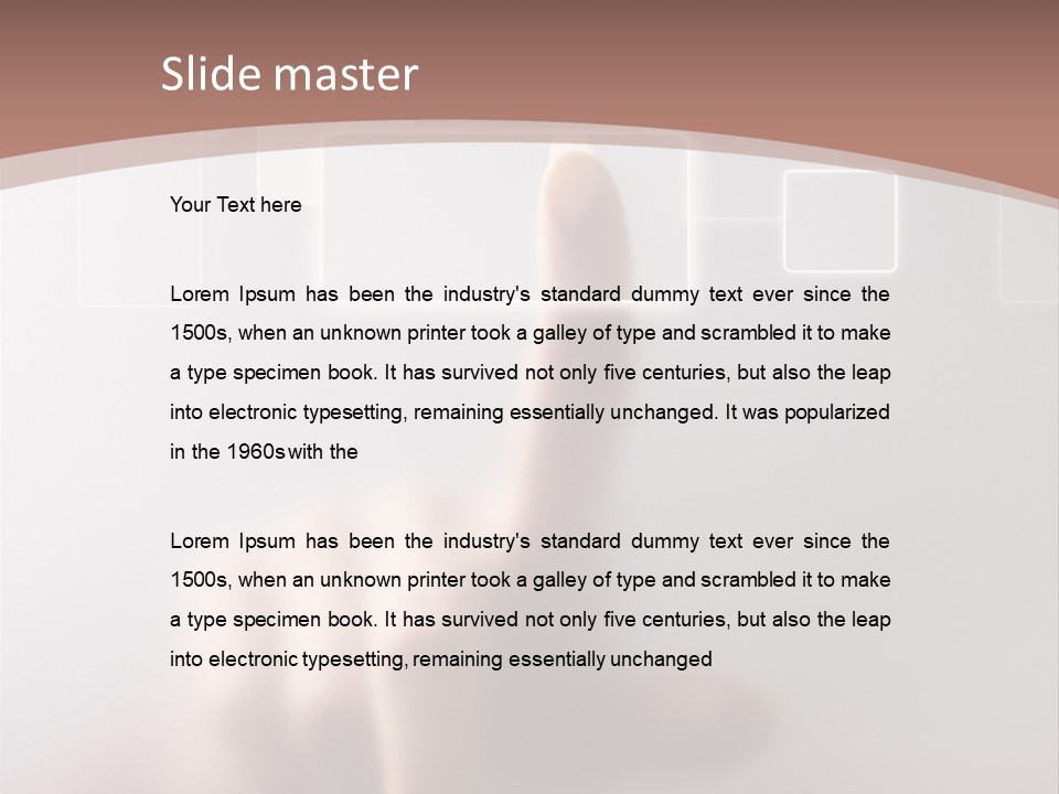 One Fingerprint Selective PowerPoint Template