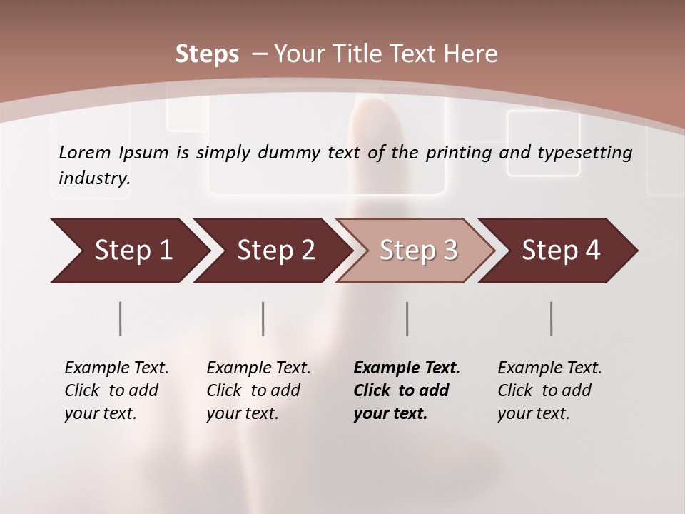 One Fingerprint Selective PowerPoint Template