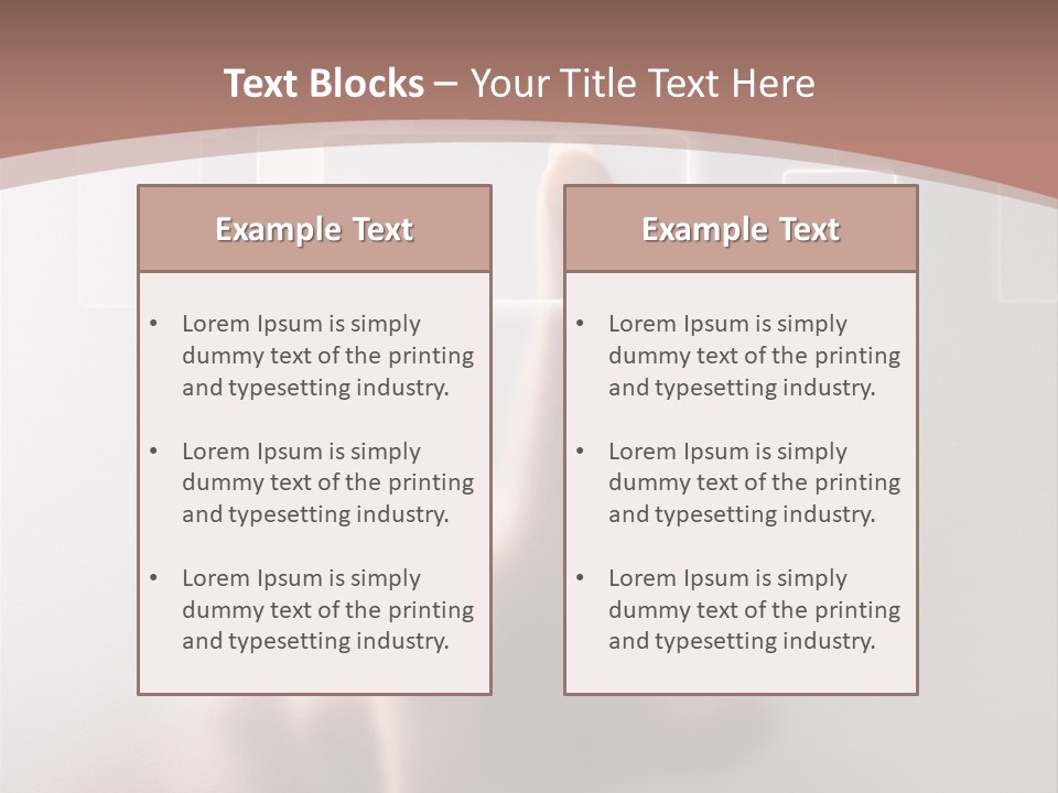One Fingerprint Selective PowerPoint Template
