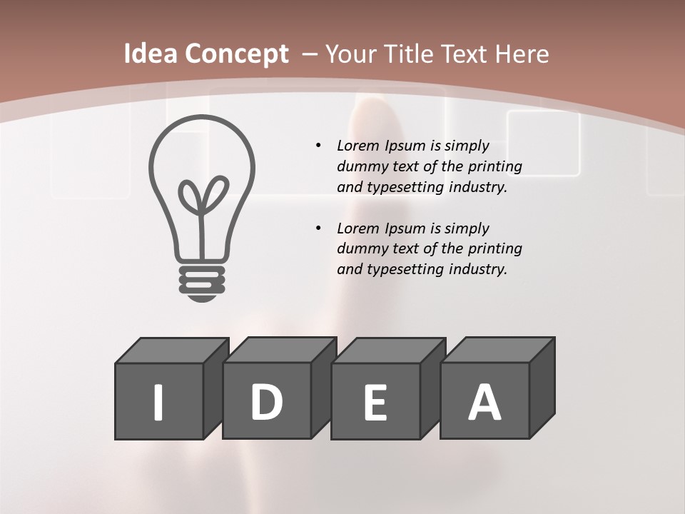 One Fingerprint Selective PowerPoint Template