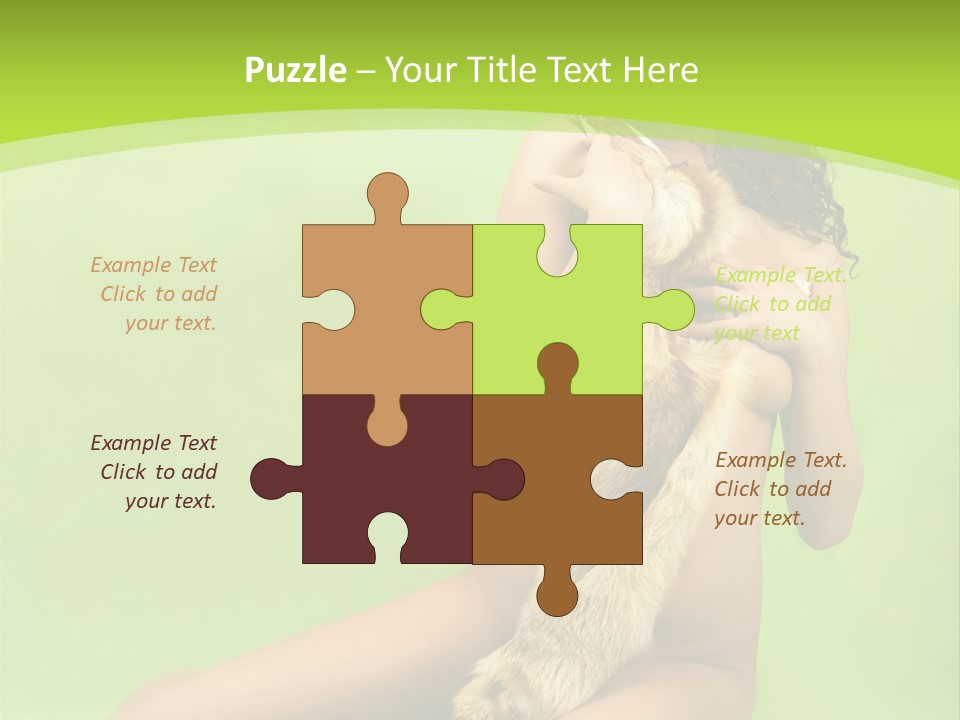 Style Caucasian Furskin PowerPoint Template