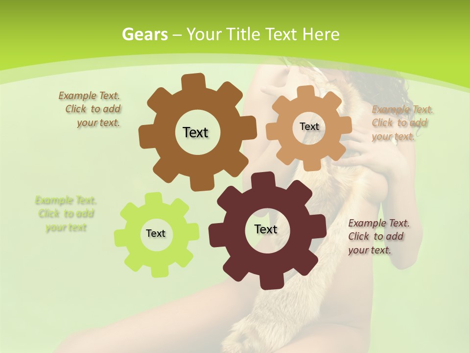 Style Caucasian Furskin PowerPoint Template