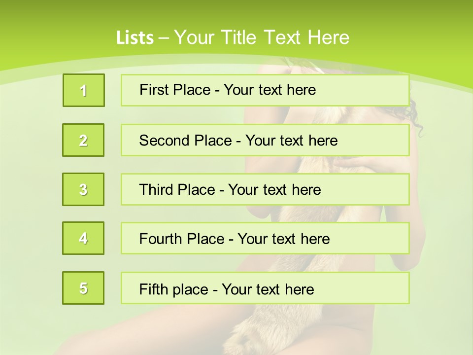 Style Caucasian Furskin PowerPoint Template