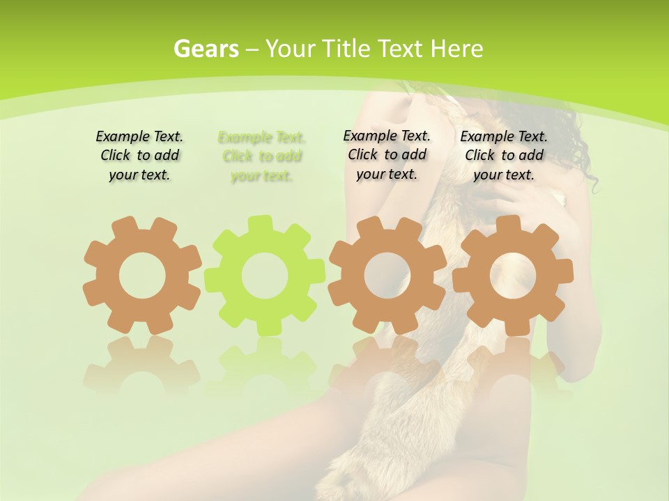 Style Caucasian Furskin PowerPoint Template