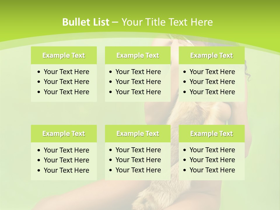 Style Caucasian Furskin PowerPoint Template