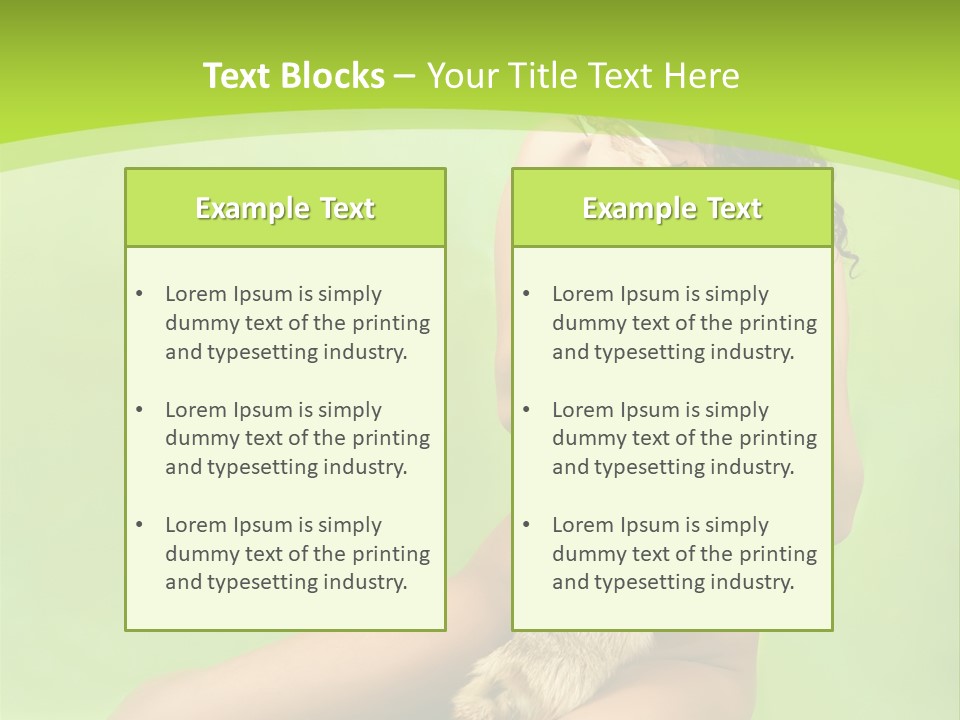 Style Caucasian Furskin PowerPoint Template