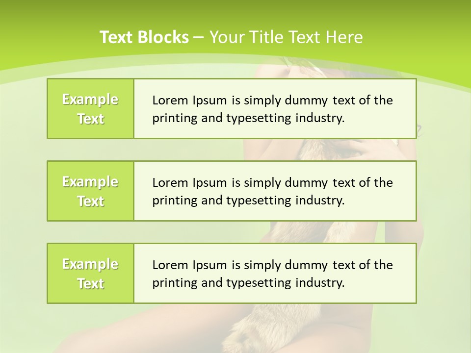 Style Caucasian Furskin PowerPoint Template