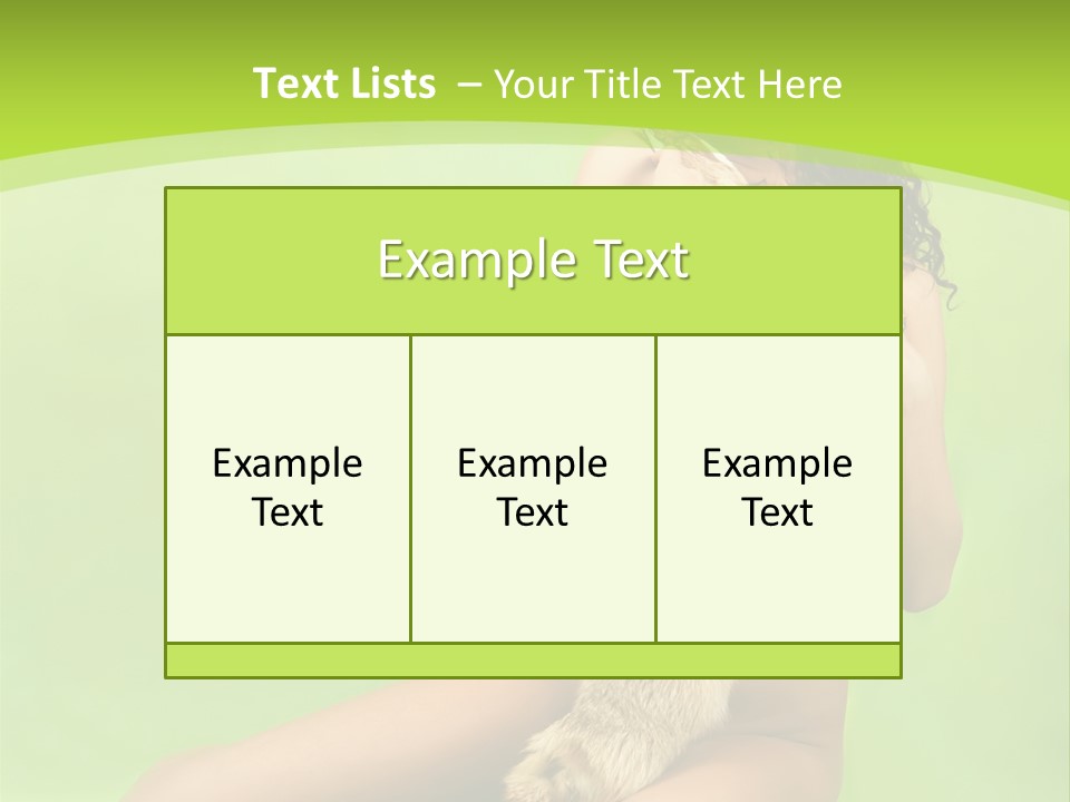 Style Caucasian Furskin PowerPoint Template