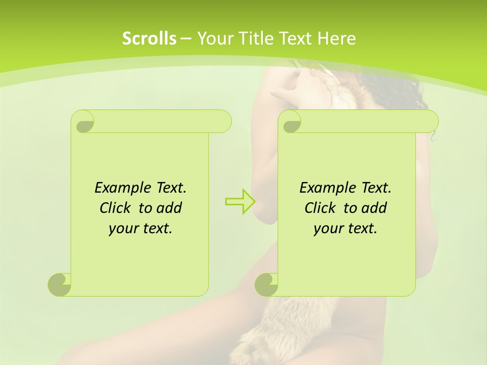 Style Caucasian Furskin PowerPoint Template