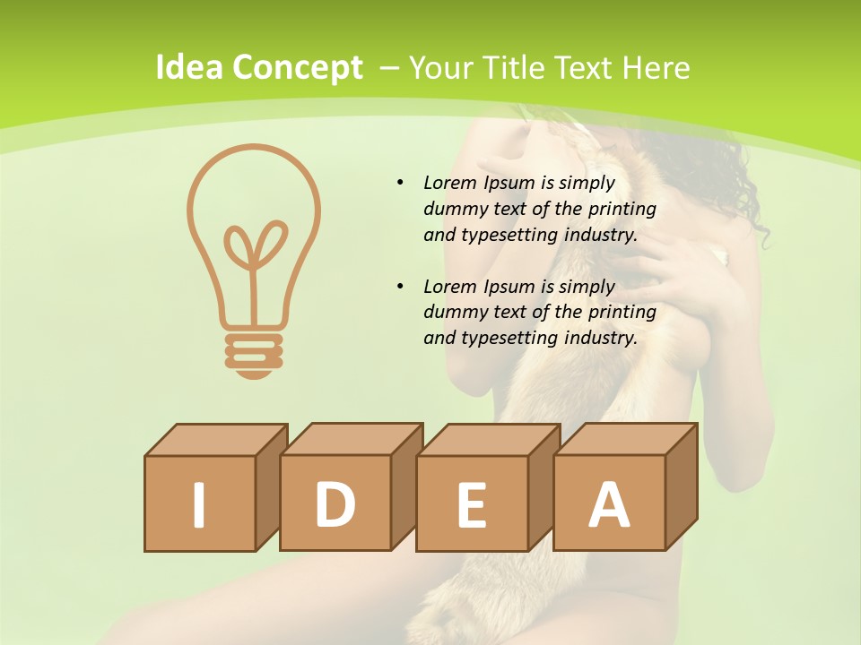 Style Caucasian Furskin PowerPoint Template