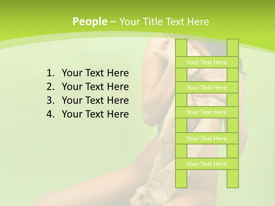 Style Caucasian Furskin PowerPoint Template