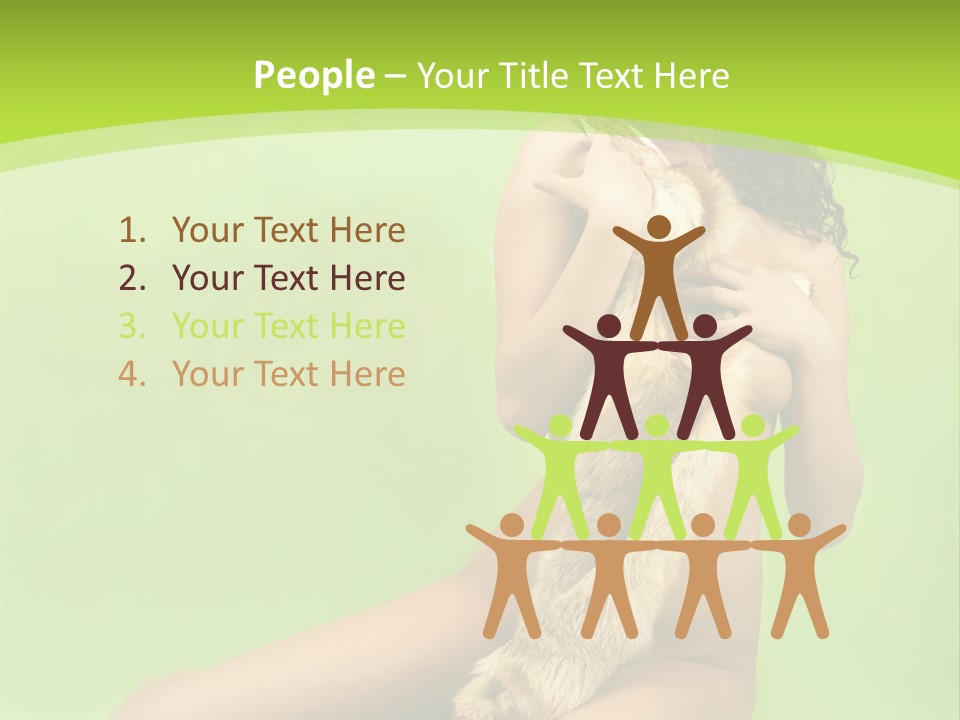 Style Caucasian Furskin PowerPoint Template