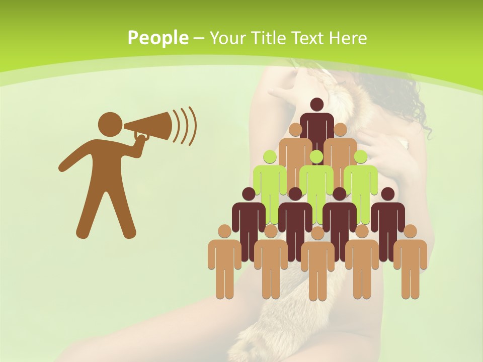 Style Caucasian Furskin PowerPoint Template