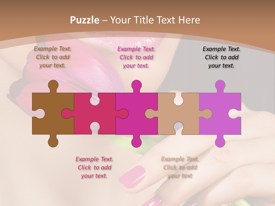Pink Detail Purple PowerPoint Template