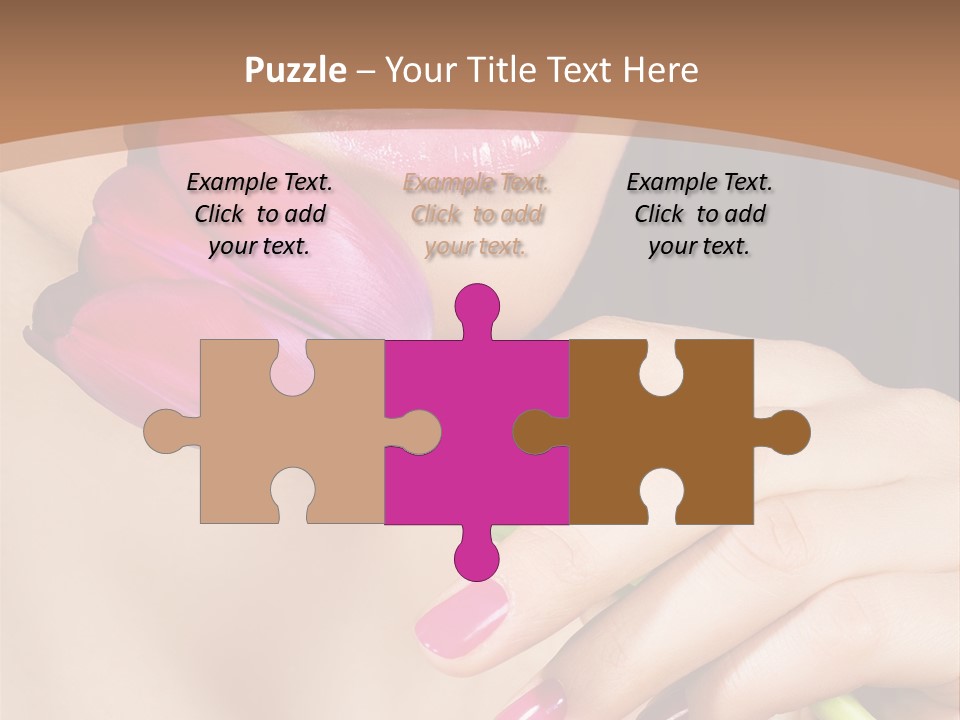 Pink Detail Purple PowerPoint Template