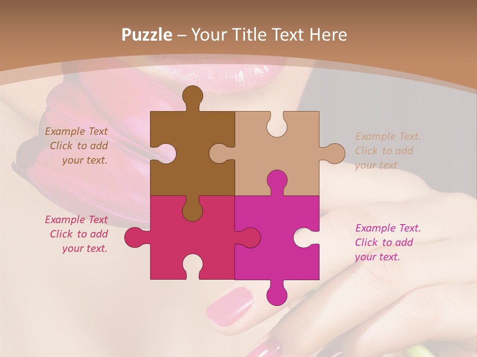 Pink Detail Purple PowerPoint Template