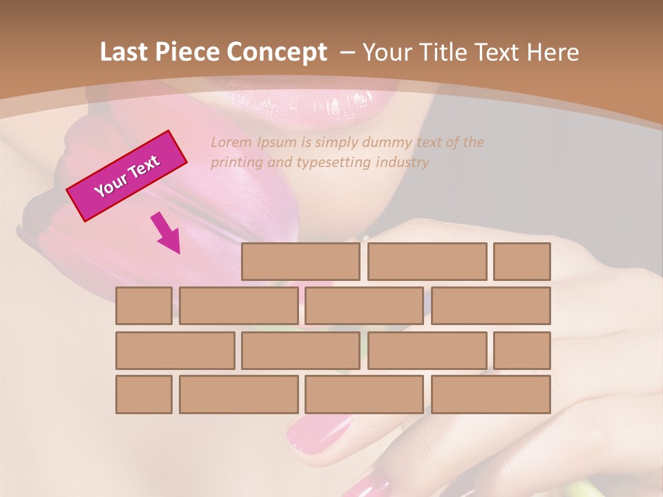Pink Detail Purple PowerPoint Template