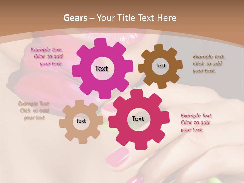 Pink Detail Purple PowerPoint Template