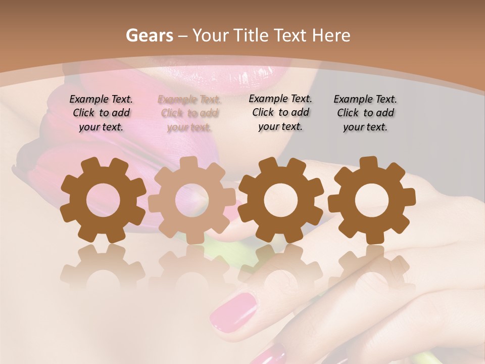 Pink Detail Purple PowerPoint Template